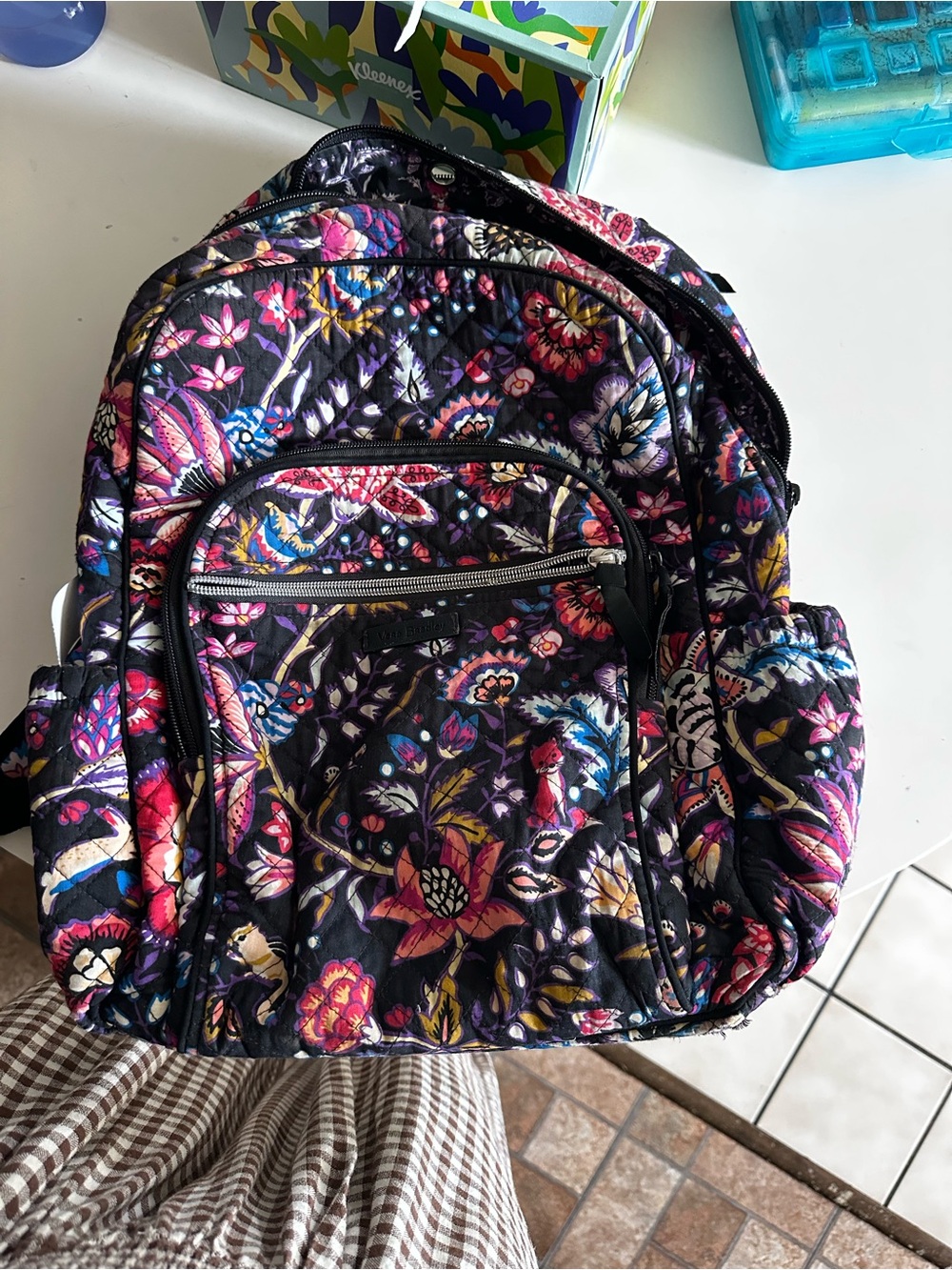 Vera Bradley XL Campus backpack in the pattern Foxwood 🌺🦊